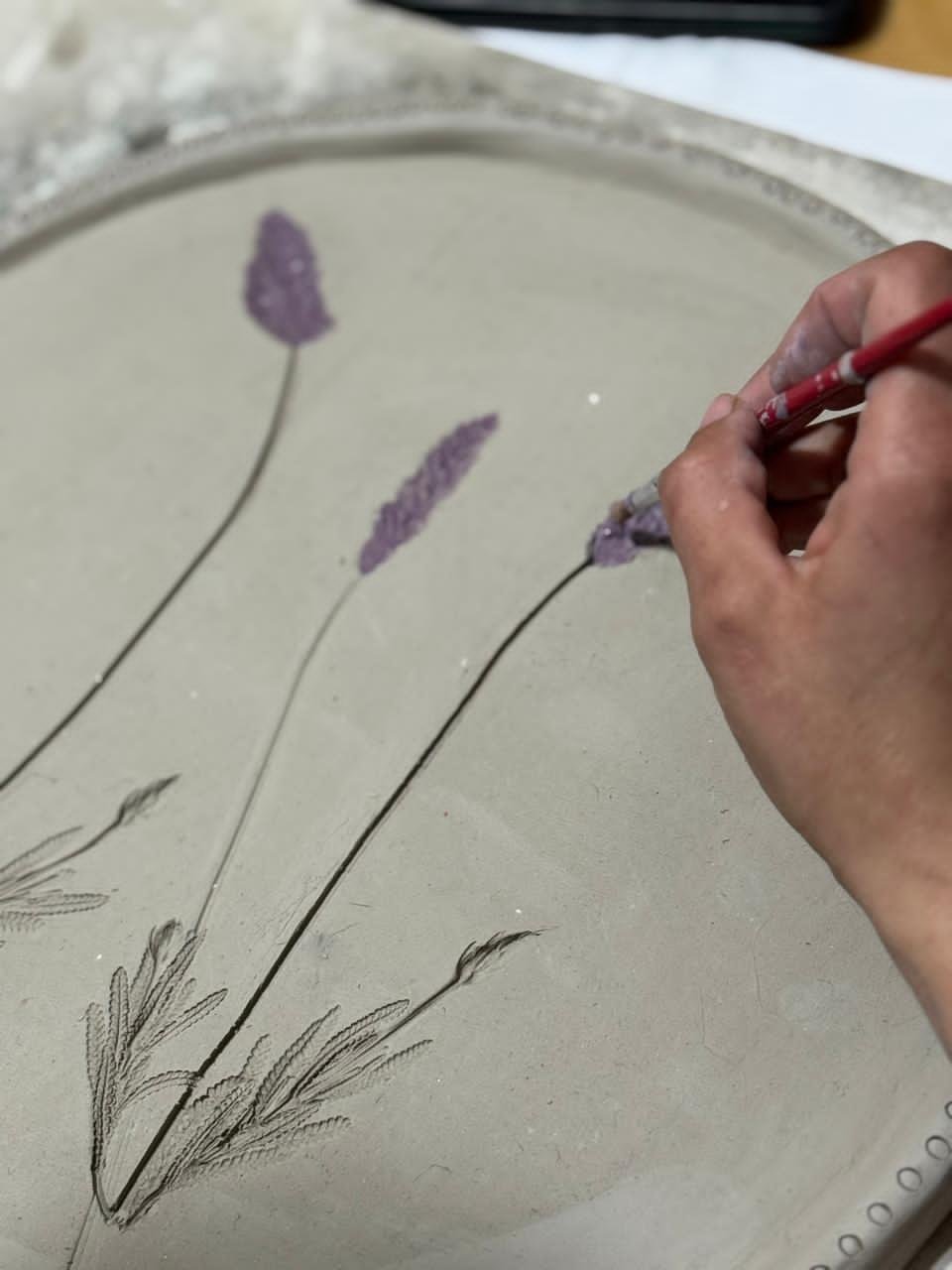 pintura sobre ceramica